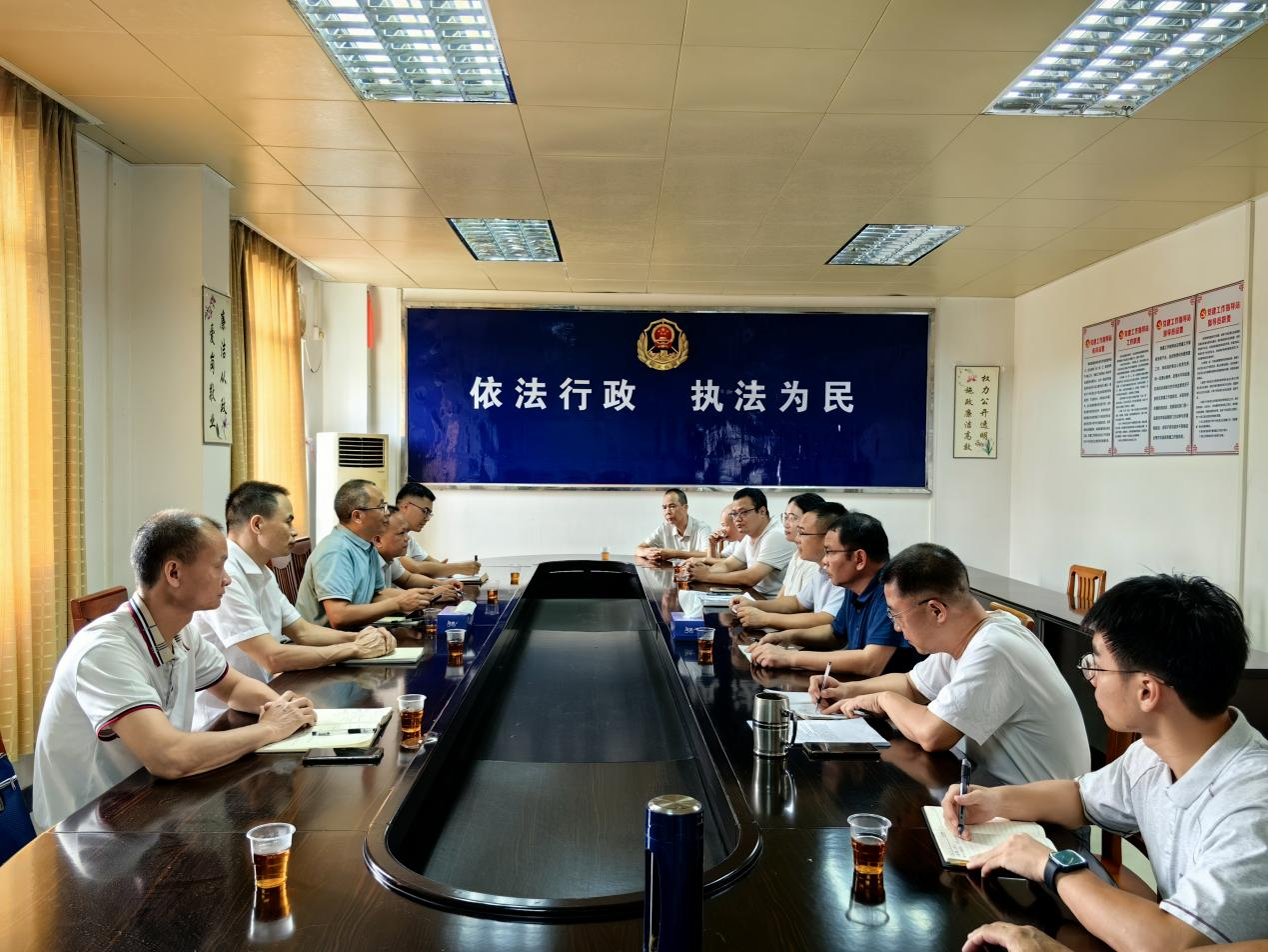 云浮市市场监管局赴博彩游戏罗城街道开展行政执法对口支持工作调研